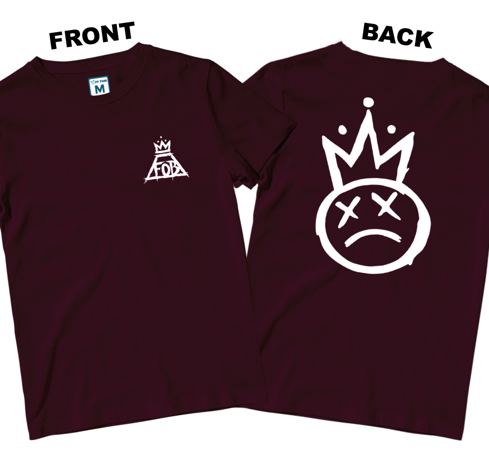 Cotton Shirt: Crown Logo (Front and Back)