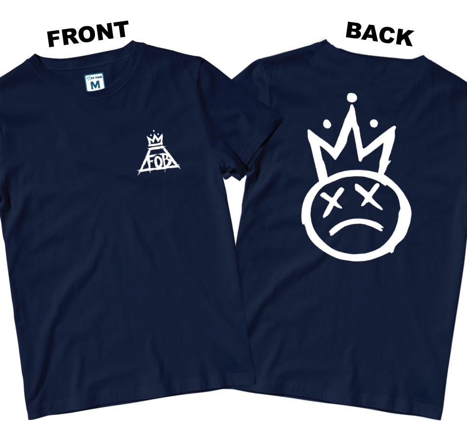 Cotton Shirt: Crown Logo (Front and Back)