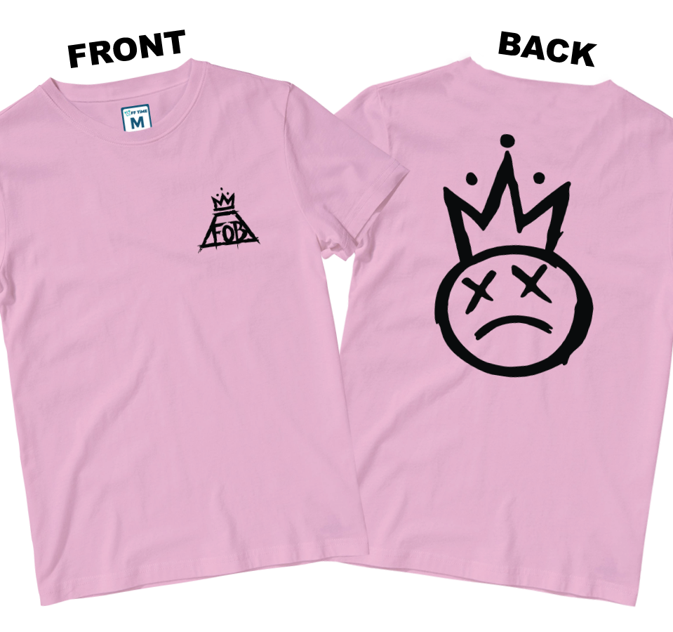 Cotton Shirt: Crown Logo (Front and Back)