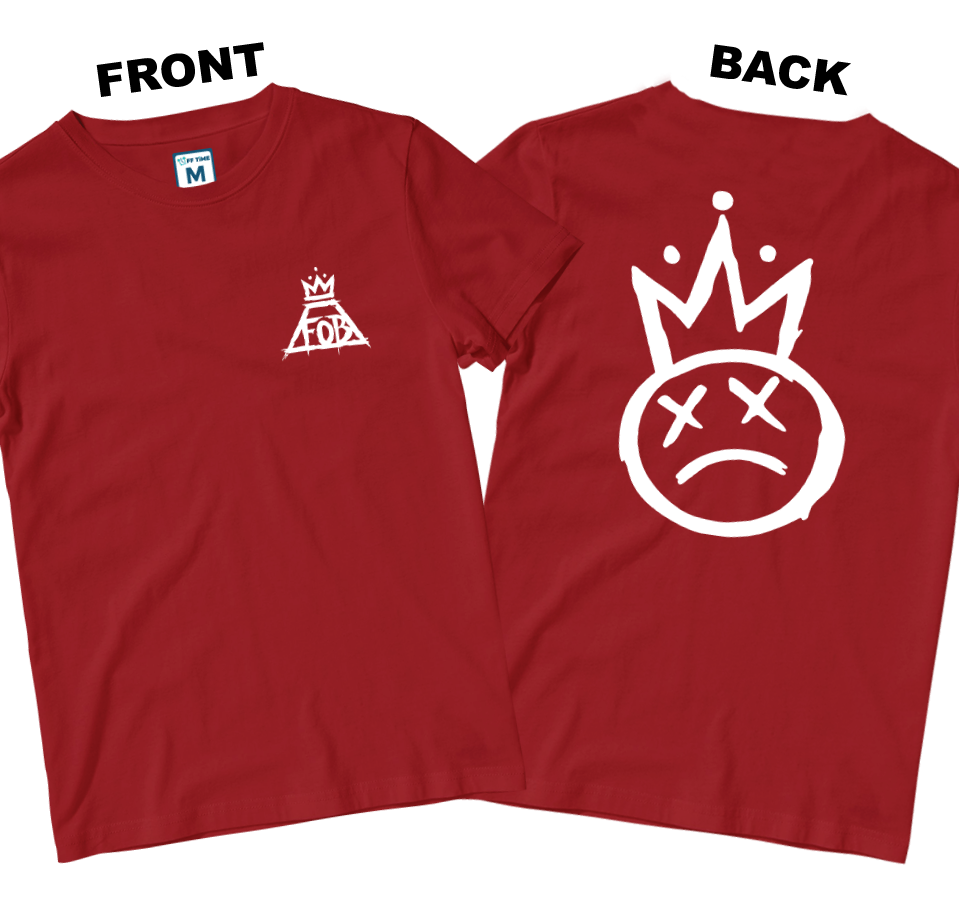 Cotton Shirt: Crown Logo (Front and Back)