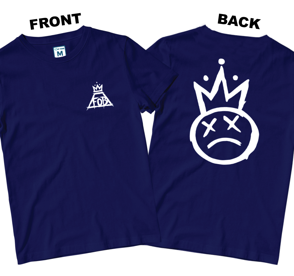 Cotton Shirt: Crown Logo (Front and Back)