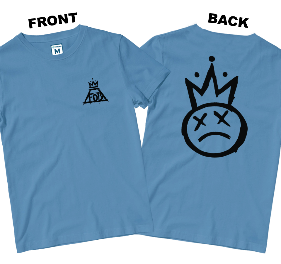 Cotton Shirt: Crown Logo (Front and Back)