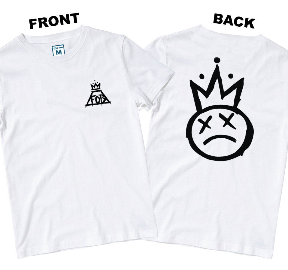 Cotton Shirt: Crown Logo (Front and Back)