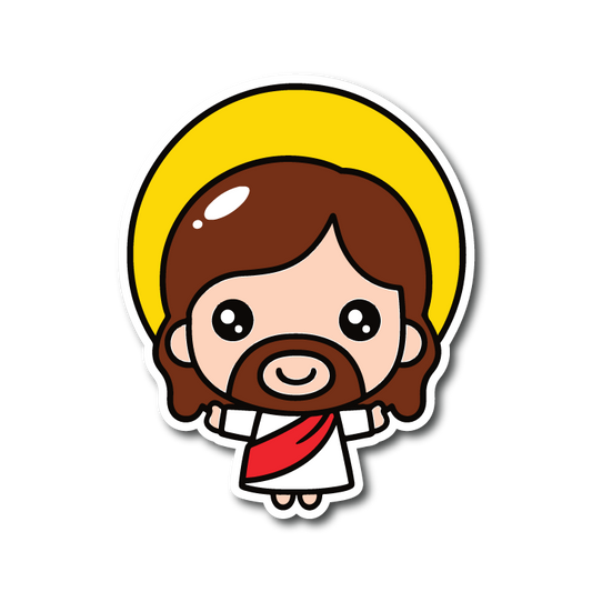 Acrylic Vehicle Badge: Cute Jesus