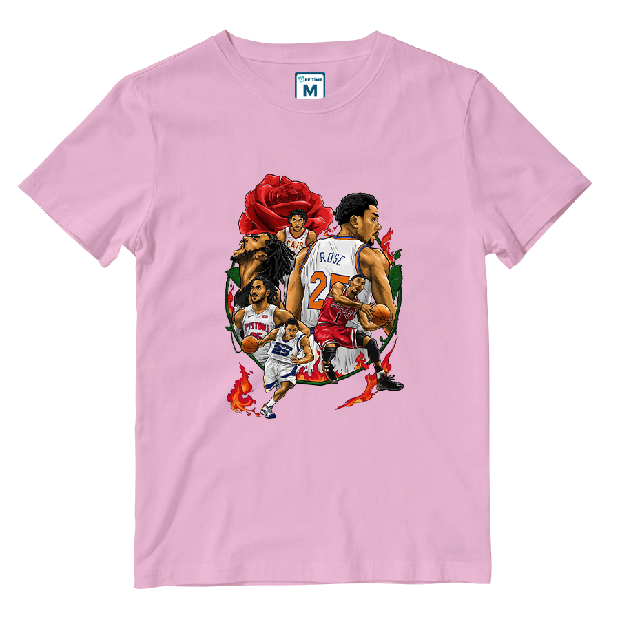 Cotton Shirt: Drose Collage NBA