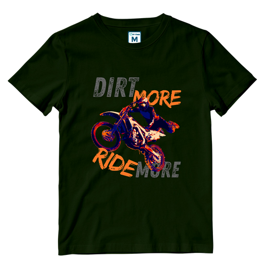 Cotton Shirt: DIRT MORE RIDE MORE