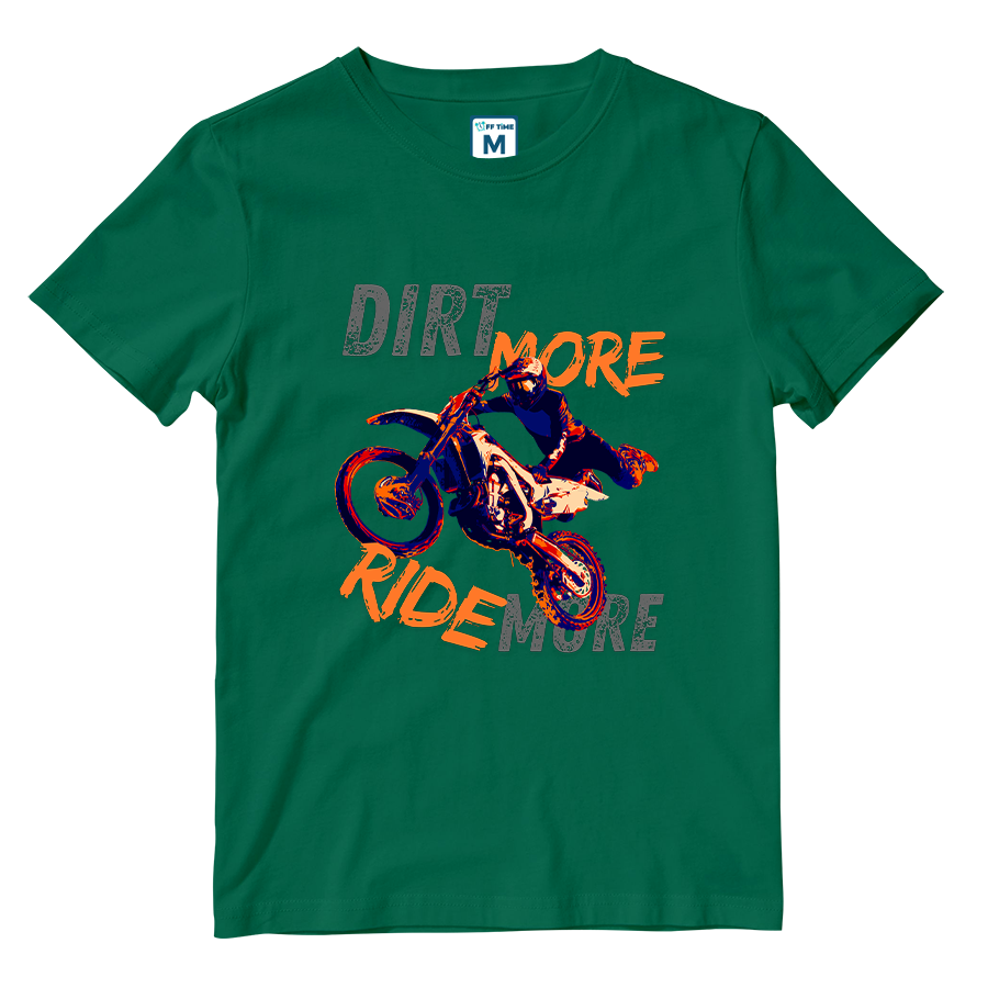 Cotton Shirt: DIRT MORE RIDE MORE
