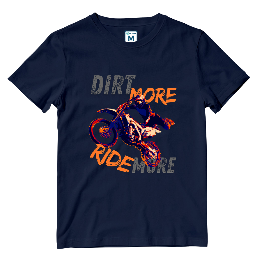 Cotton Shirt: DIRT MORE RIDE MORE
