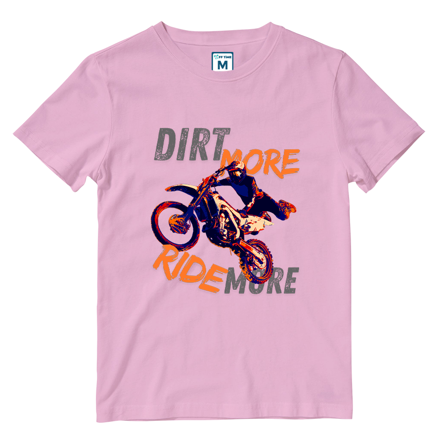 Cotton Shirt: DIRT MORE RIDE MORE