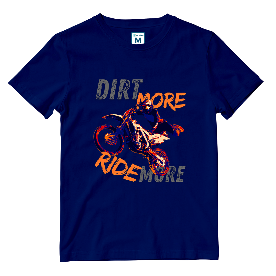Cotton Shirt: DIRT MORE RIDE MORE