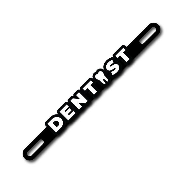 Car Plate Badge: Dentist Ver 2