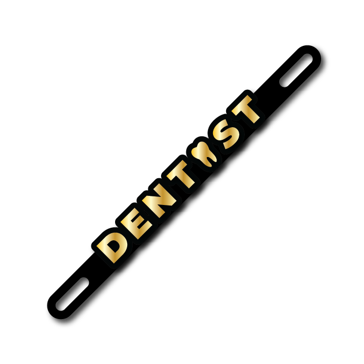 Car Plate Badge: Dentist Ver 2