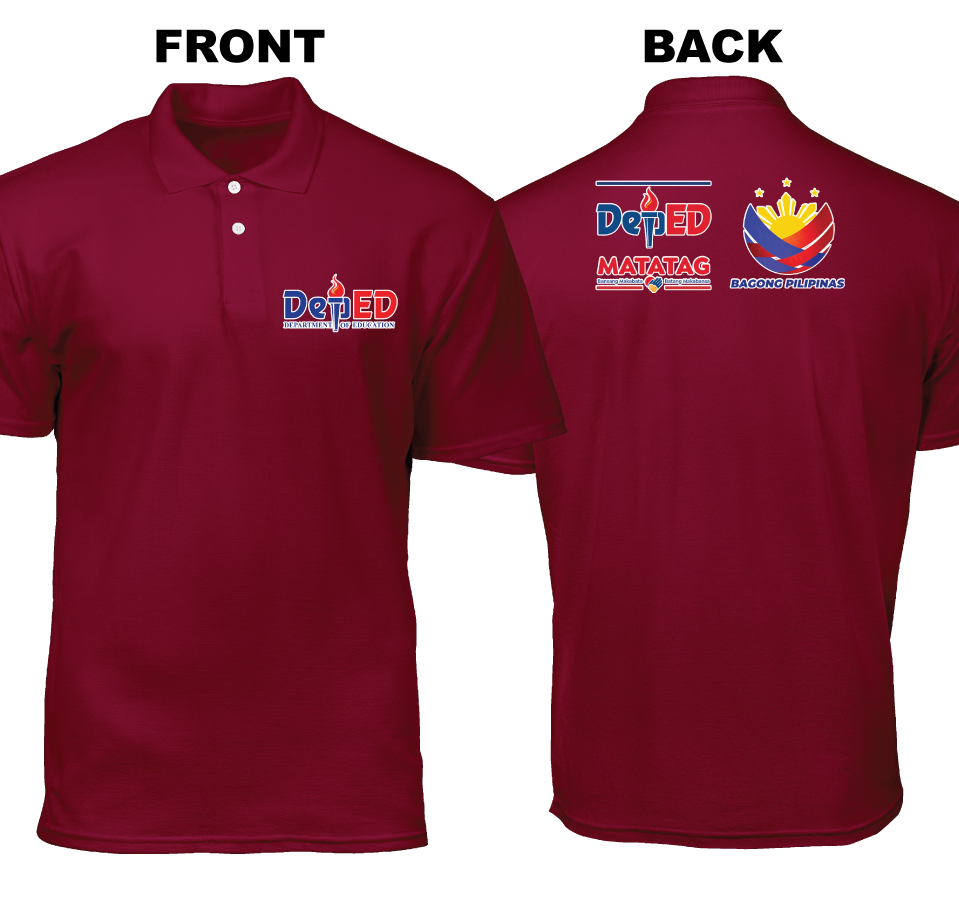 Cotton Polo Shirt: Deped Bagong Pilipinas Matatag (Front and Back)