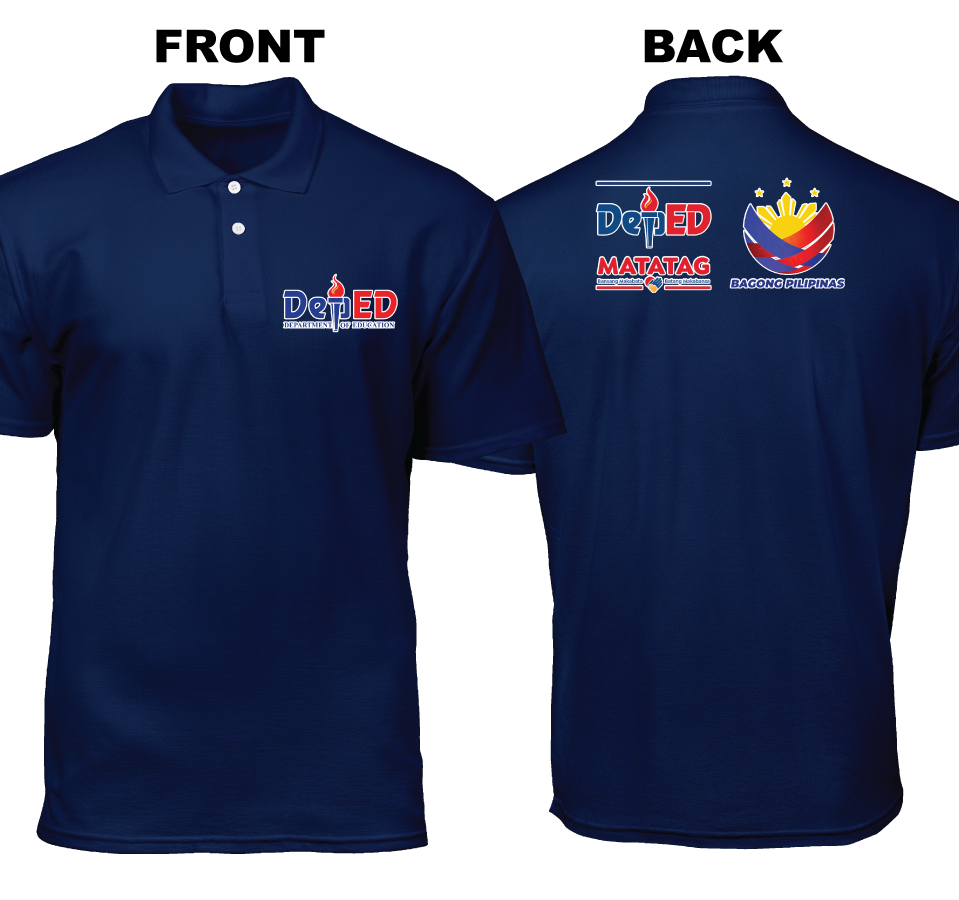 Cotton Polo Shirt: Deped Bagong Pilipinas Matatag (Front and Back)