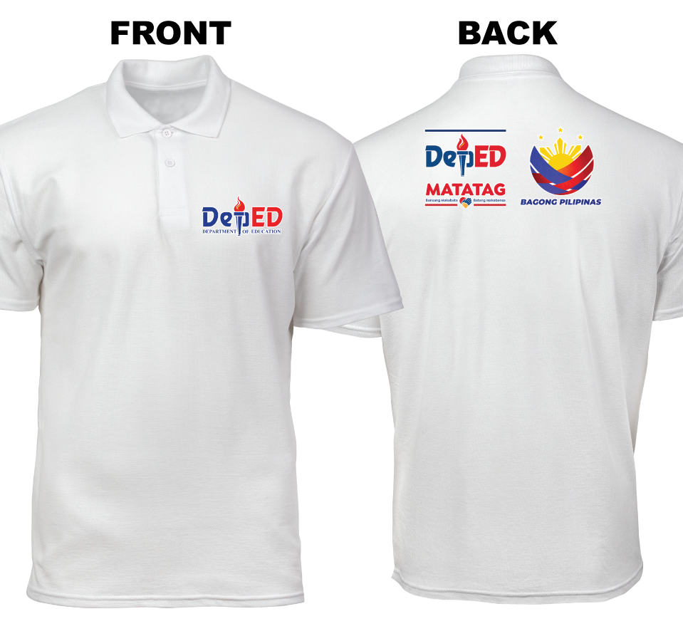 Cotton Polo Shirt: Deped Bagong Pilipinas Matatag (Front and Back)