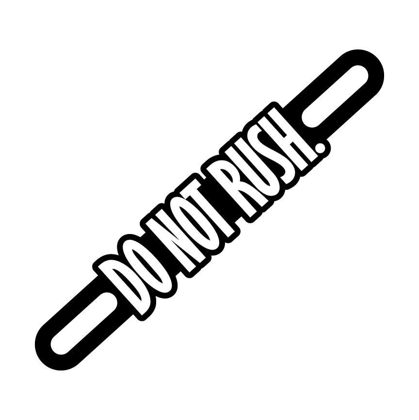 Motorcycle Plate Badge: Do Not Rush