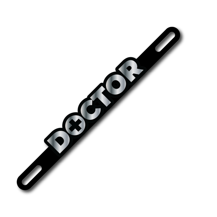 Car Plate Badge: Doctor Ver 2