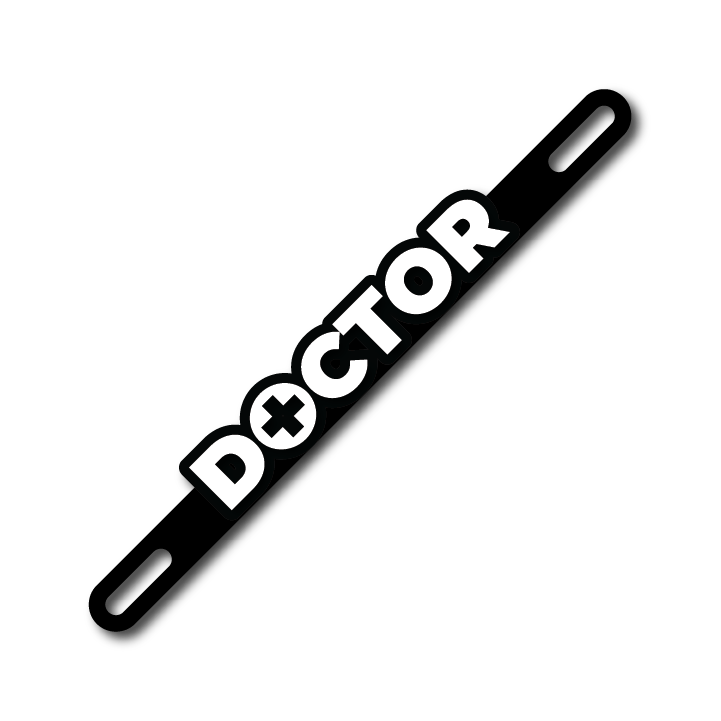 Car Plate Badge: Doctor Ver 2