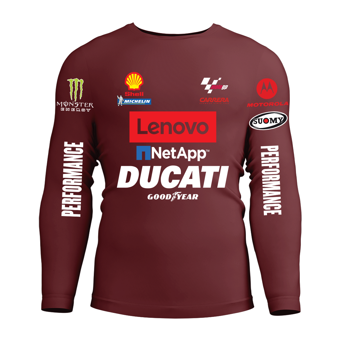 Long Sleeve Drifit Shirt: Ducati Racing
