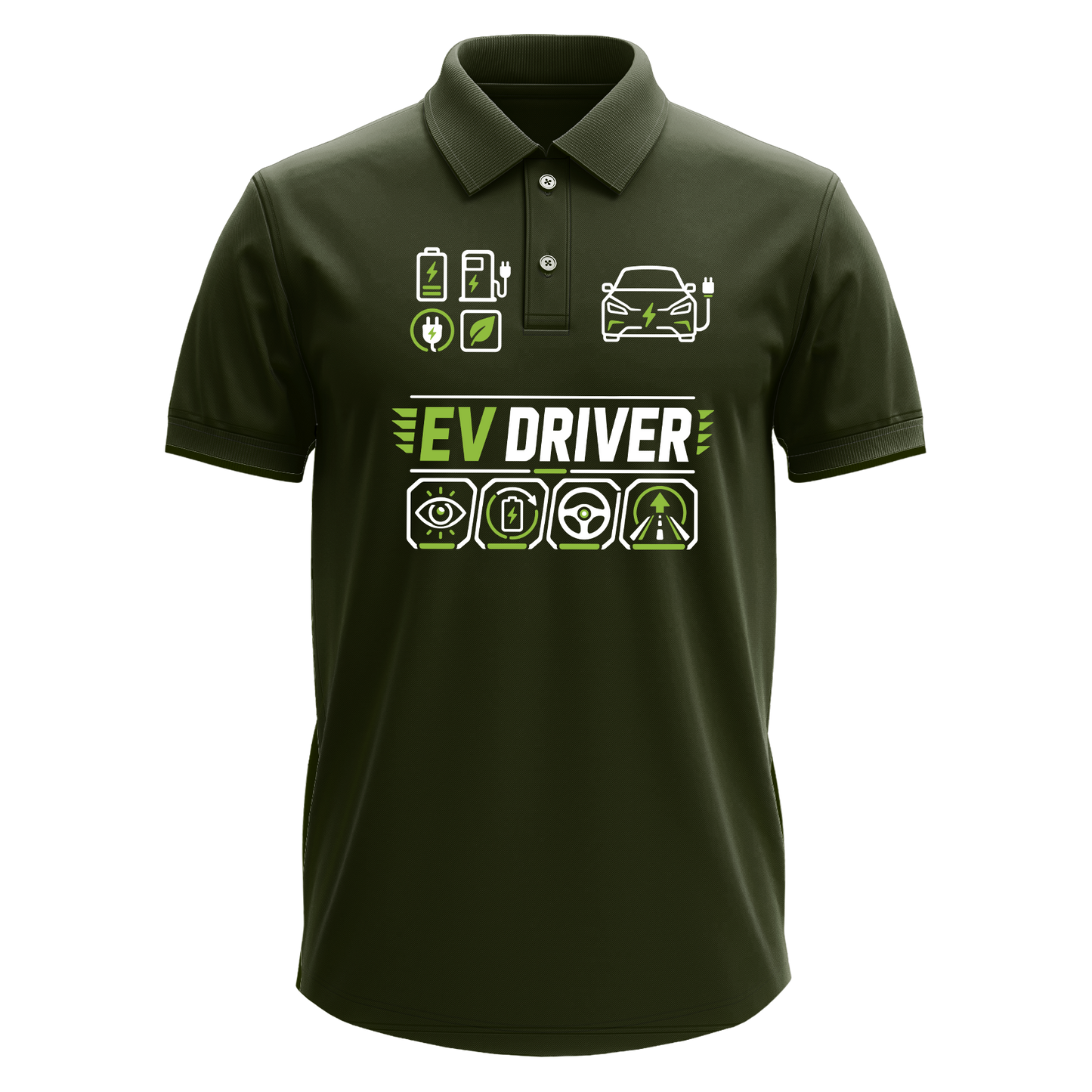 Drifit Polo Shirt: EV Driver