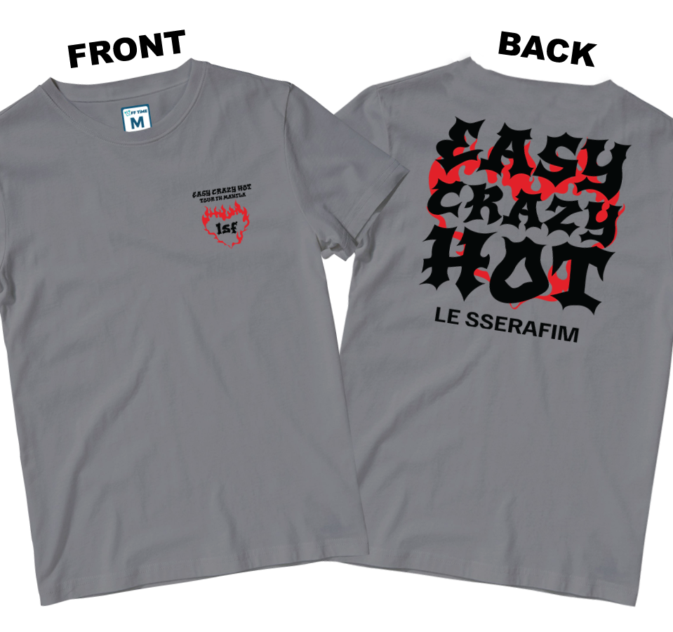 Cotton Shirt: Easy Crazy Hot Tour (Front and Back)