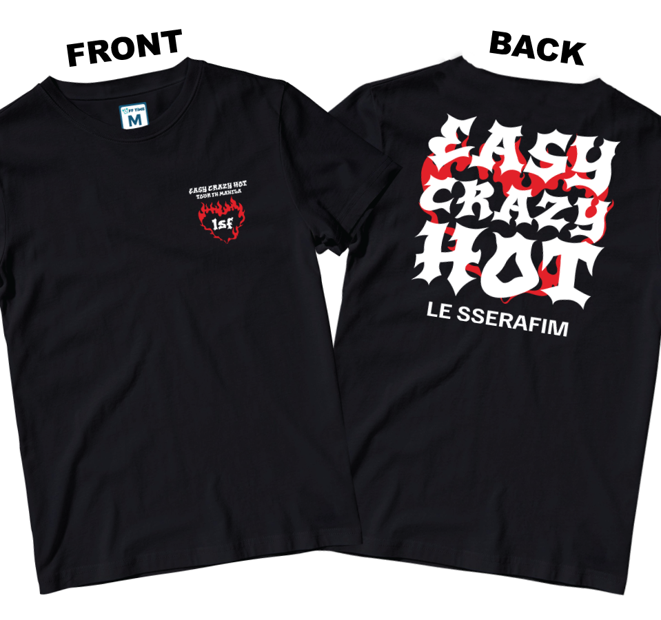 Cotton Shirt: Easy Crazy Hot Tour (Front and Back)
