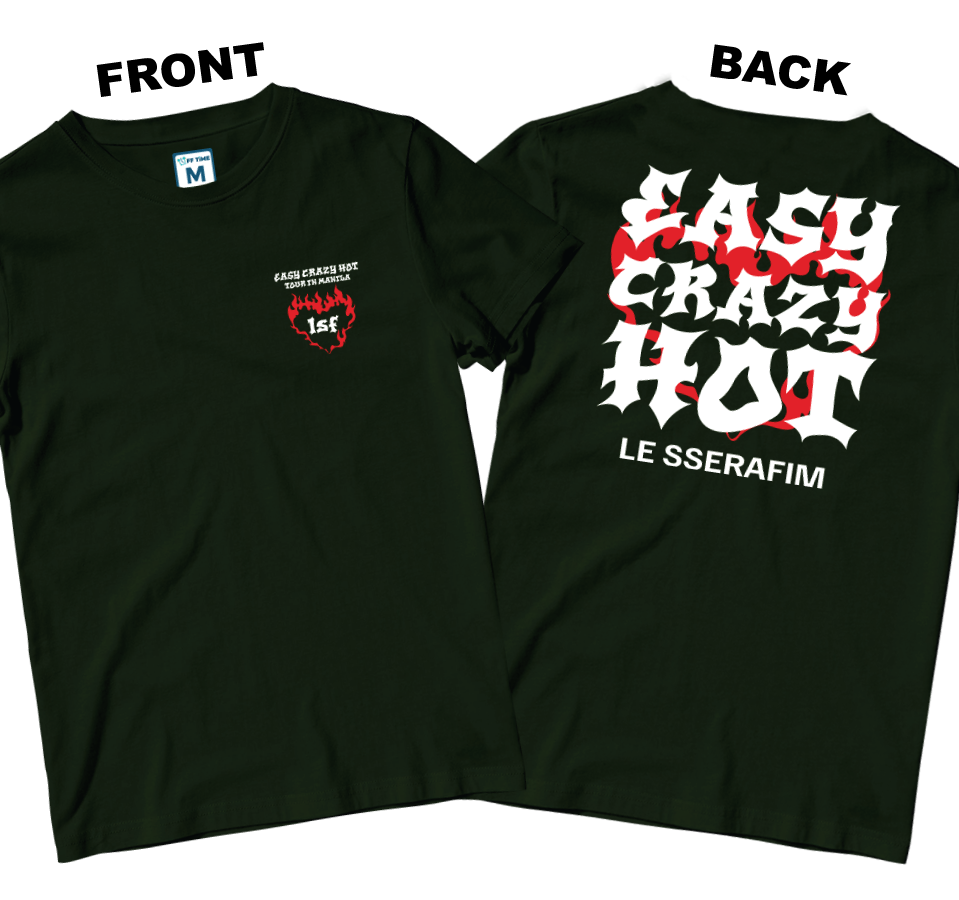 Cotton Shirt: Easy Crazy Hot Tour (Front and Back)