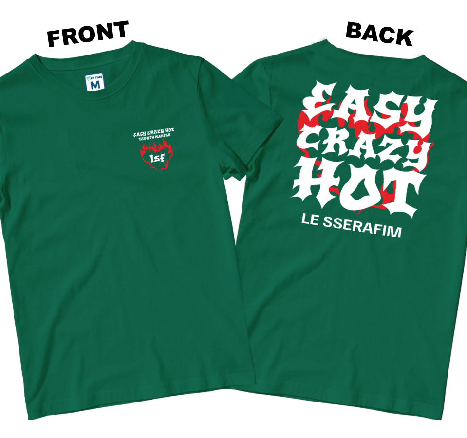 Cotton Shirt: Easy Crazy Hot Tour (Front and Back)
