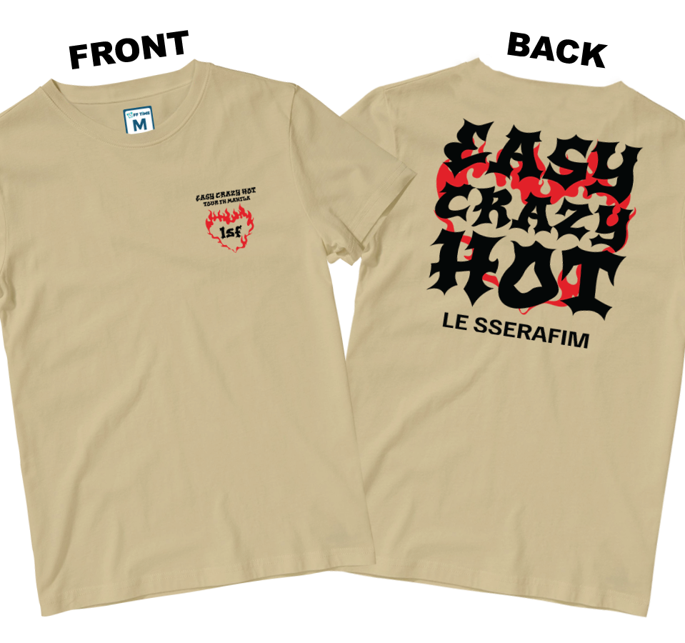 Cotton Shirt: Easy Crazy Hot Tour (Front and Back)