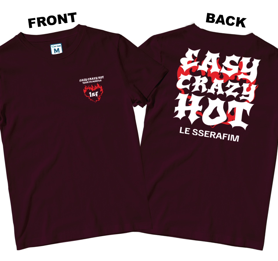 Cotton Shirt: Easy Crazy Hot Tour (Front and Back)