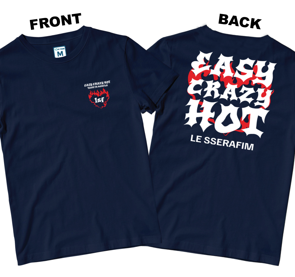 Cotton Shirt: Easy Crazy Hot Tour (Front and Back)
