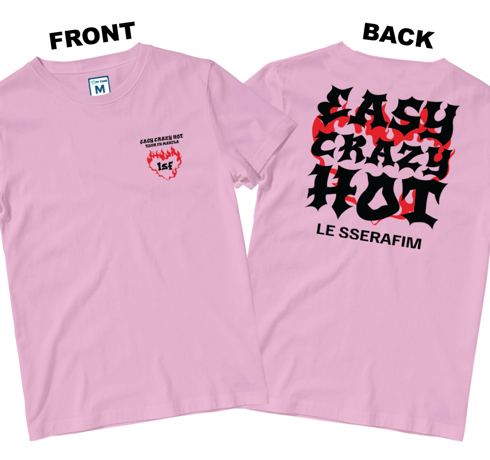 Cotton Shirt: Easy Crazy Hot Tour (Front and Back)