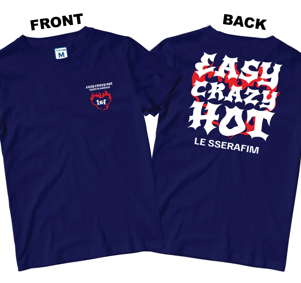 Cotton Shirt: Easy Crazy Hot Tour (Front and Back)