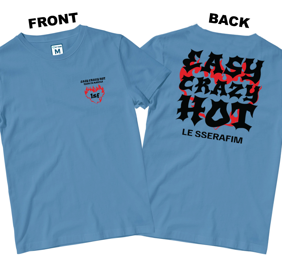 Cotton Shirt: Easy Crazy Hot Tour (Front and Back)