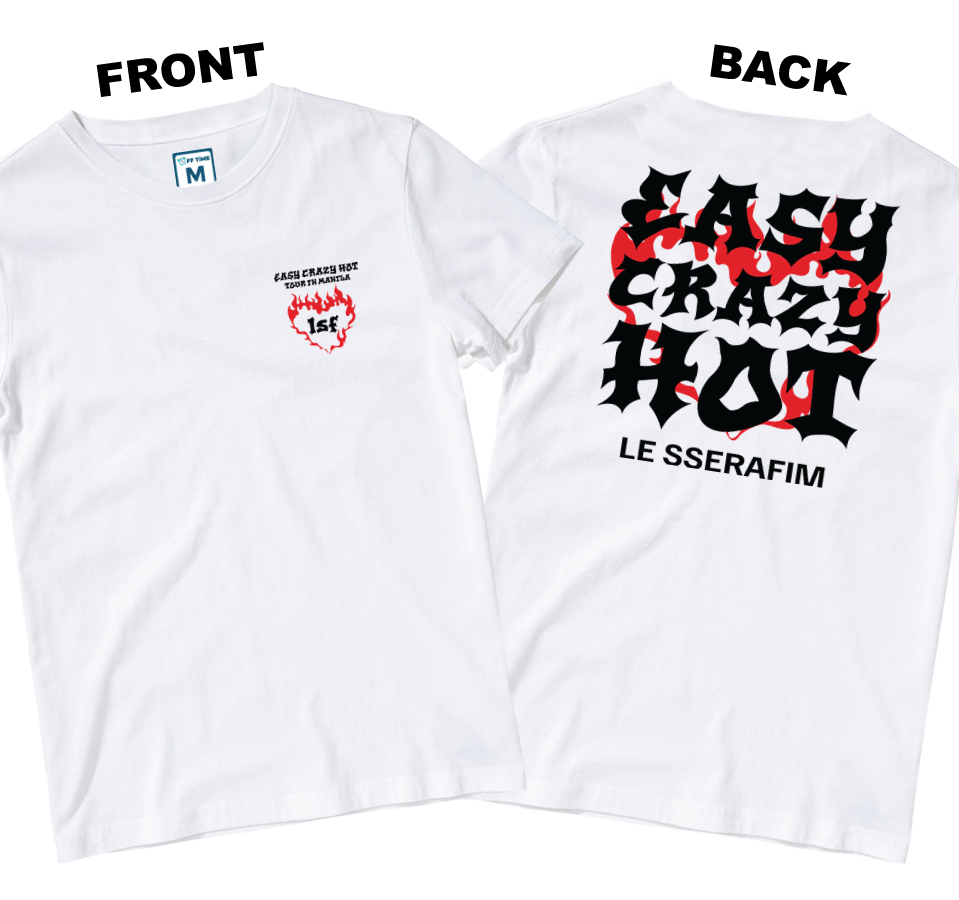 Cotton Shirt: Easy Crazy Hot Tour (Front and Back)