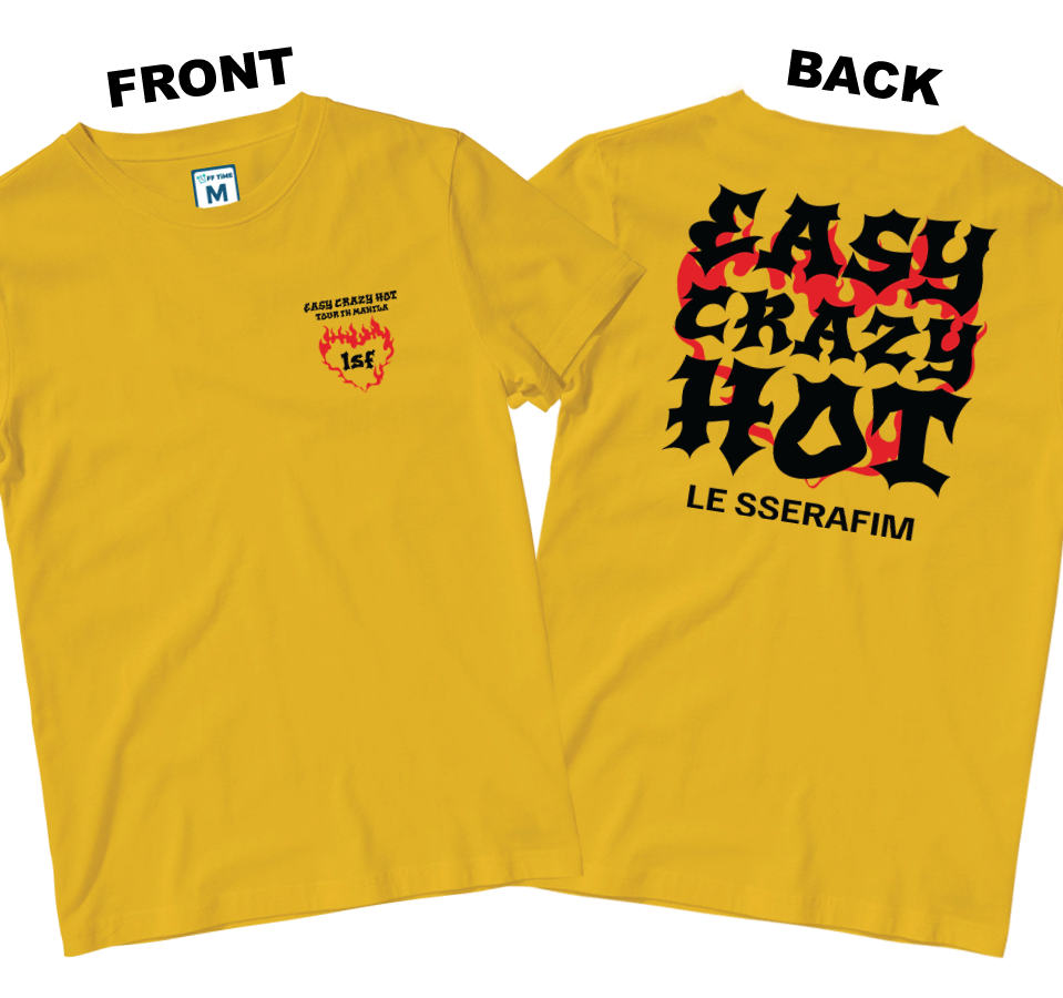Cotton Shirt: Easy Crazy Hot Tour (Front and Back)