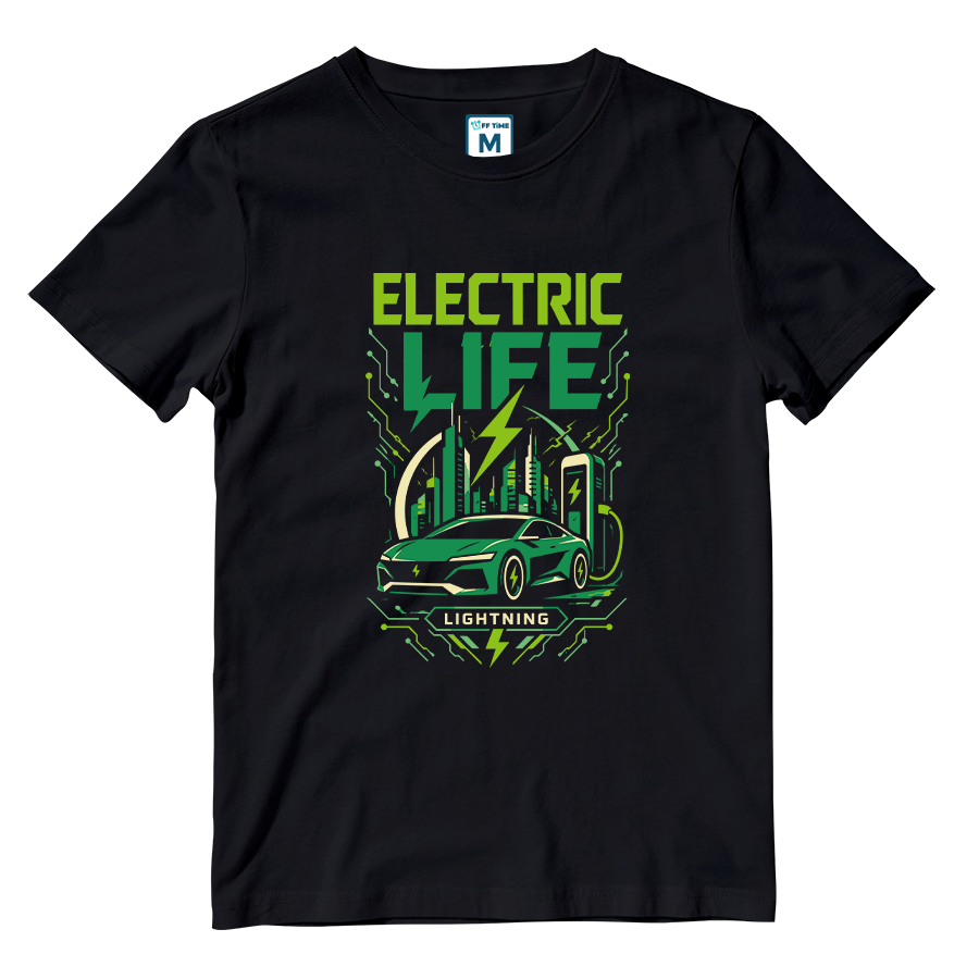 Cotton Shirt: Electric Car