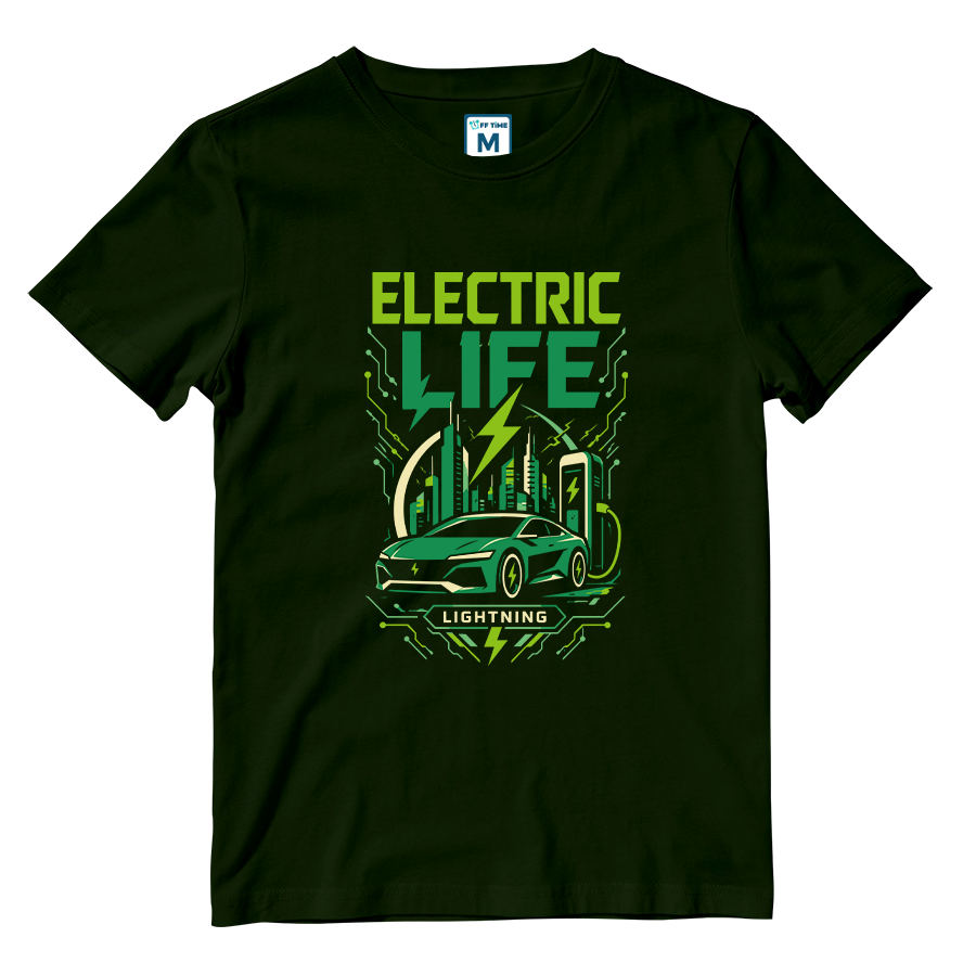 Cotton Shirt: Electric Car