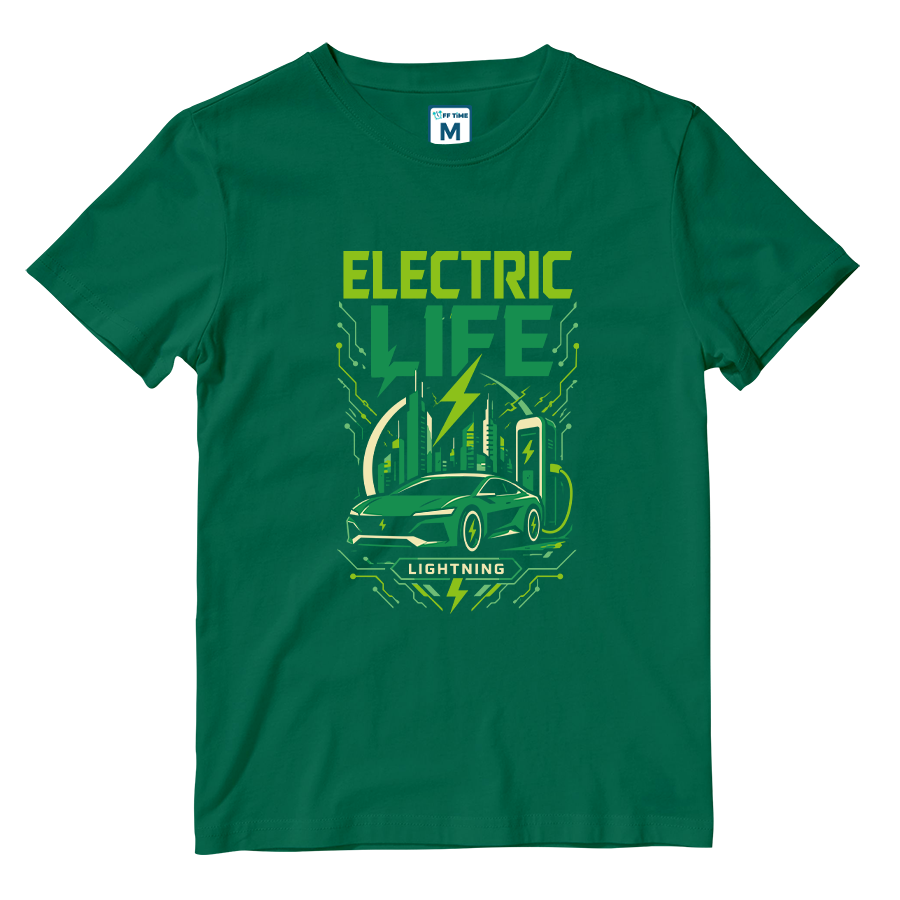 Cotton Shirt: Electric Car