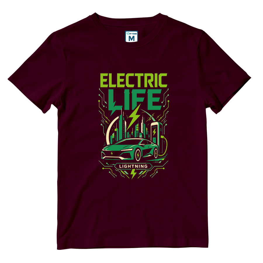 Cotton Shirt: Electric Car