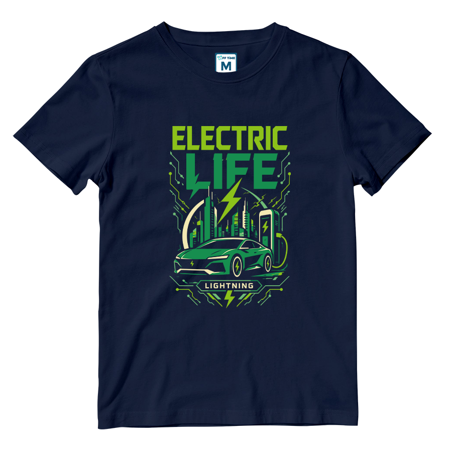Cotton Shirt: Electric Car