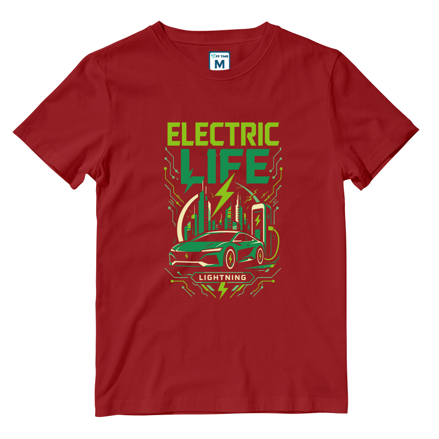 Cotton Shirt: Electric Car