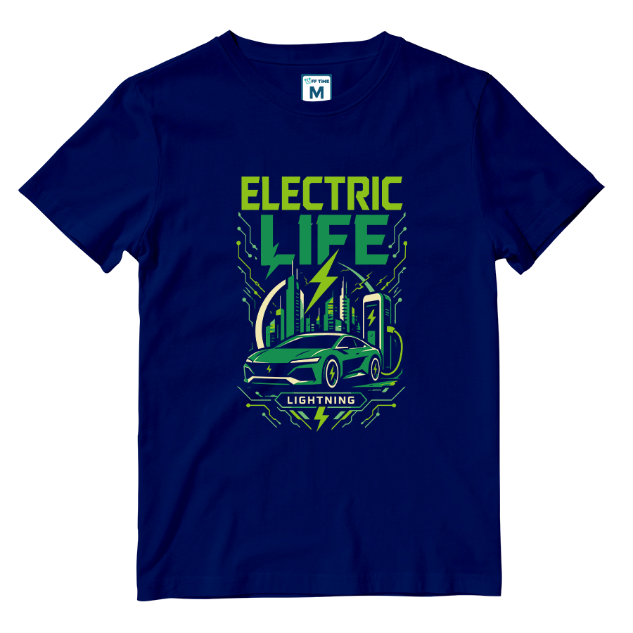 Cotton Shirt: Electric Car
