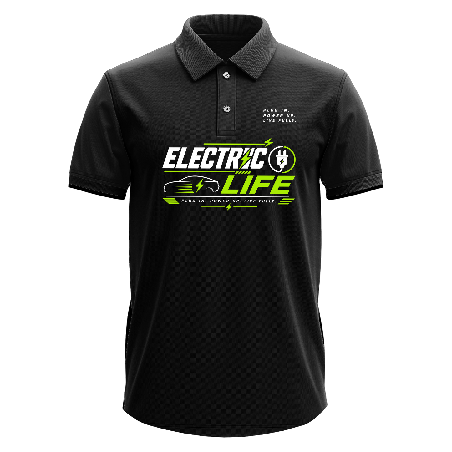 Drifit Polo Shirt: Electric Life