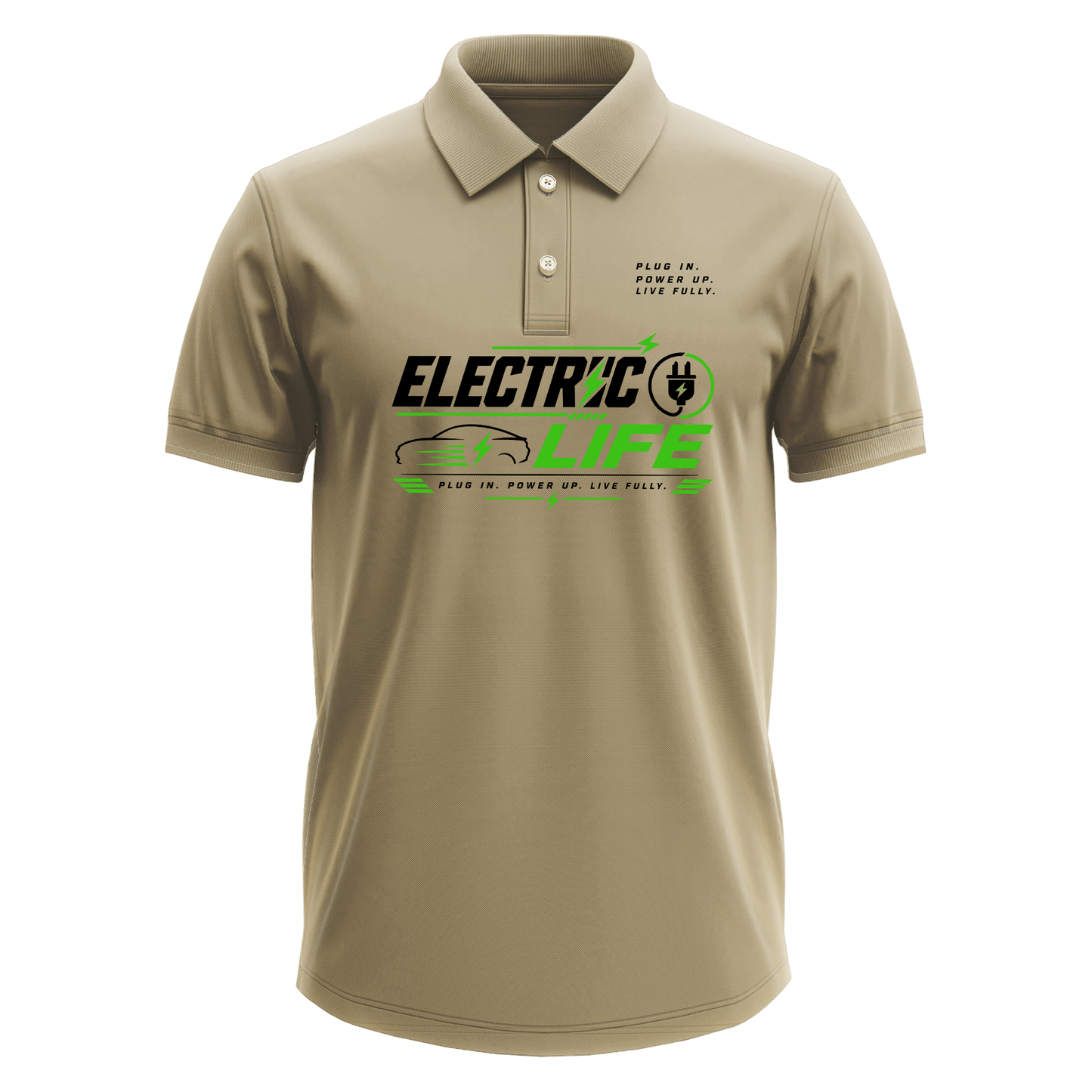 Drifit Polo Shirt: Electric Life