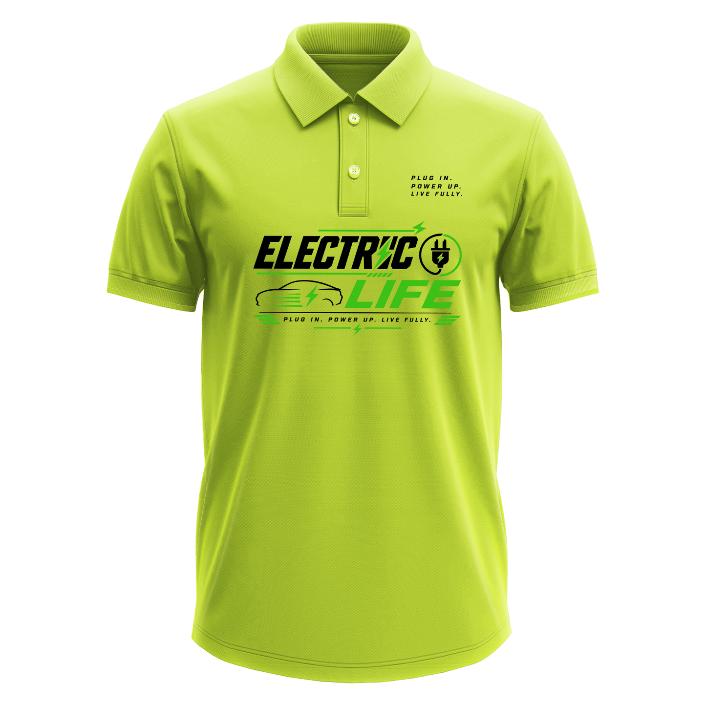 Drifit Polo Shirt: Electric Life