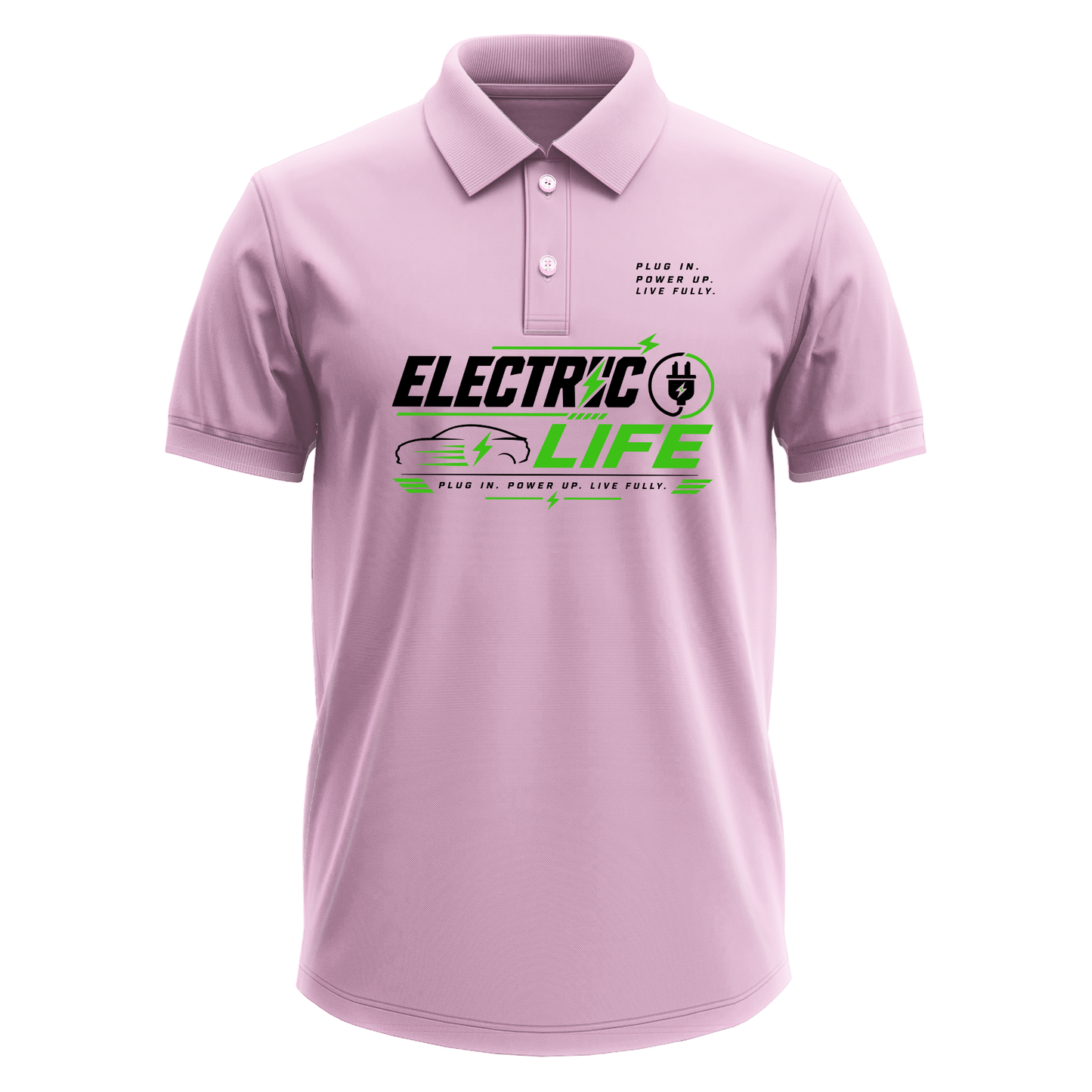 Drifit Polo Shirt: Electric Life