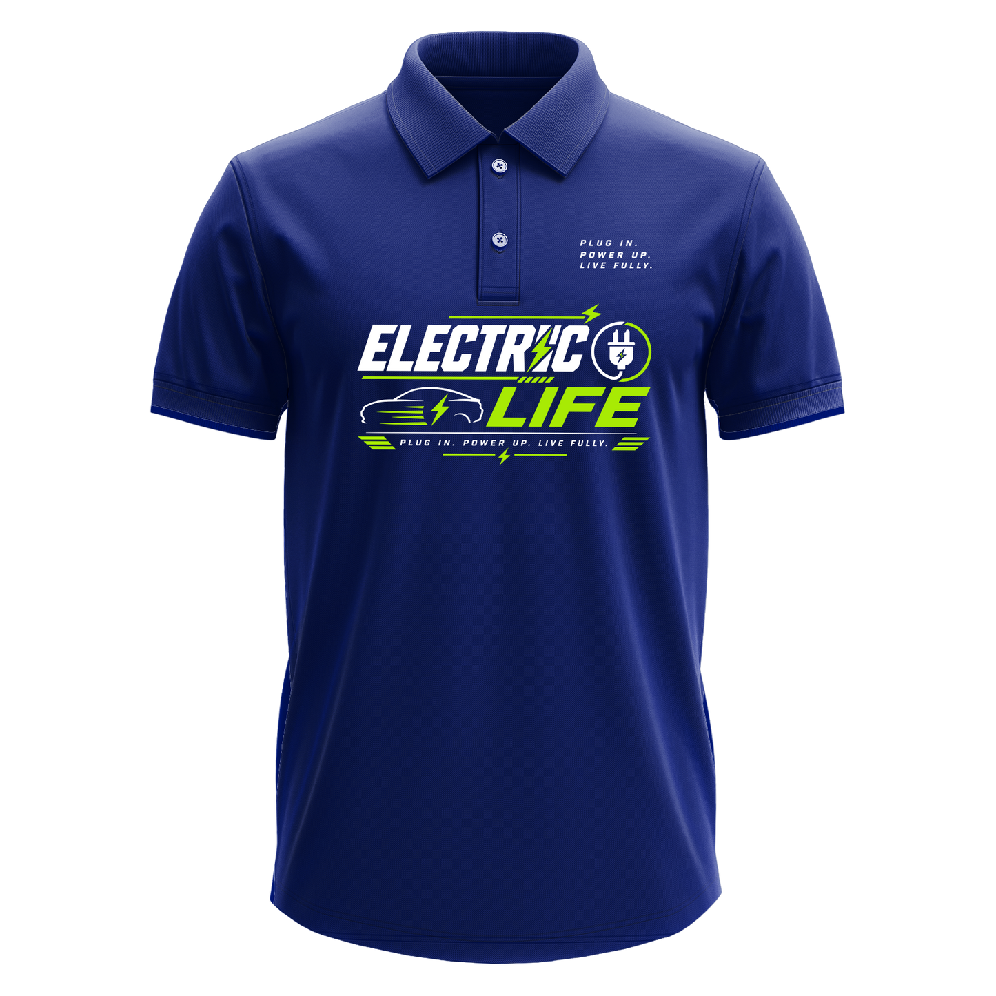 Drifit Polo Shirt: Electric Life