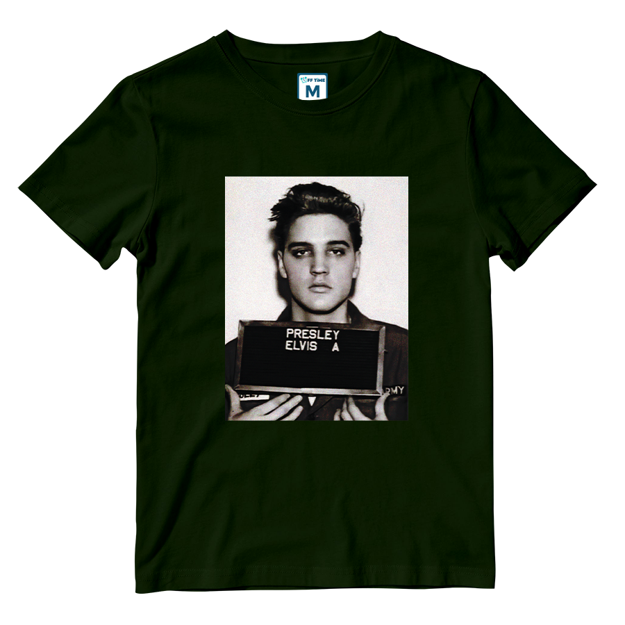 Cotton Shirt: Elvis Military Photo