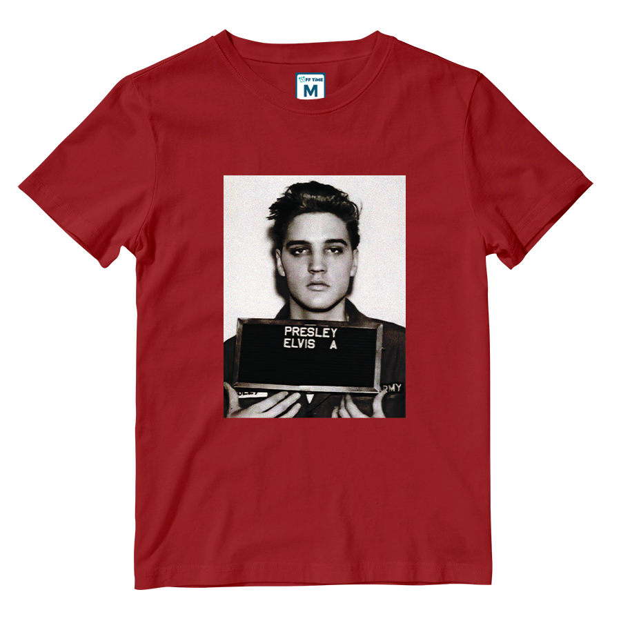 Cotton Shirt: Elvis Military Photo